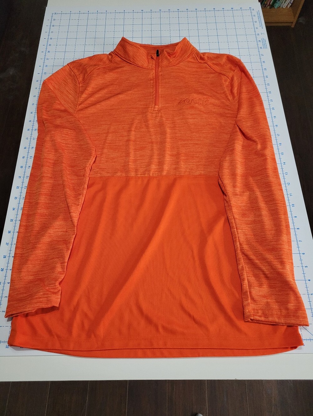 Orange Half-Zip Pullover